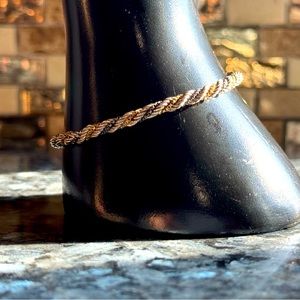 Three-Tone 925 | 14K Rope Bracelet